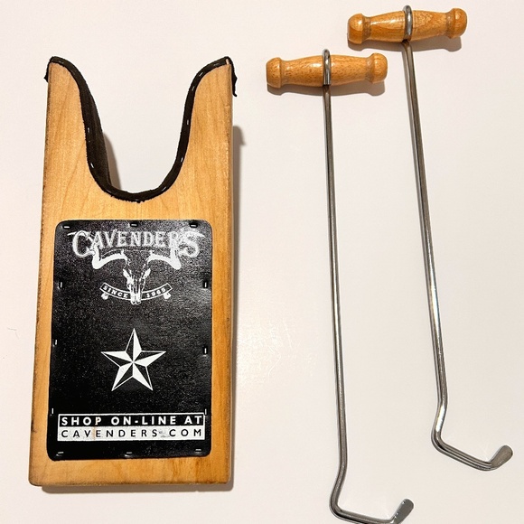 Boot Jack and Set of 2 Boot Pulls - Picture 1 of 8
